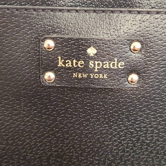 Kate Spade blk extra large leather tote - Picture 3 of 10